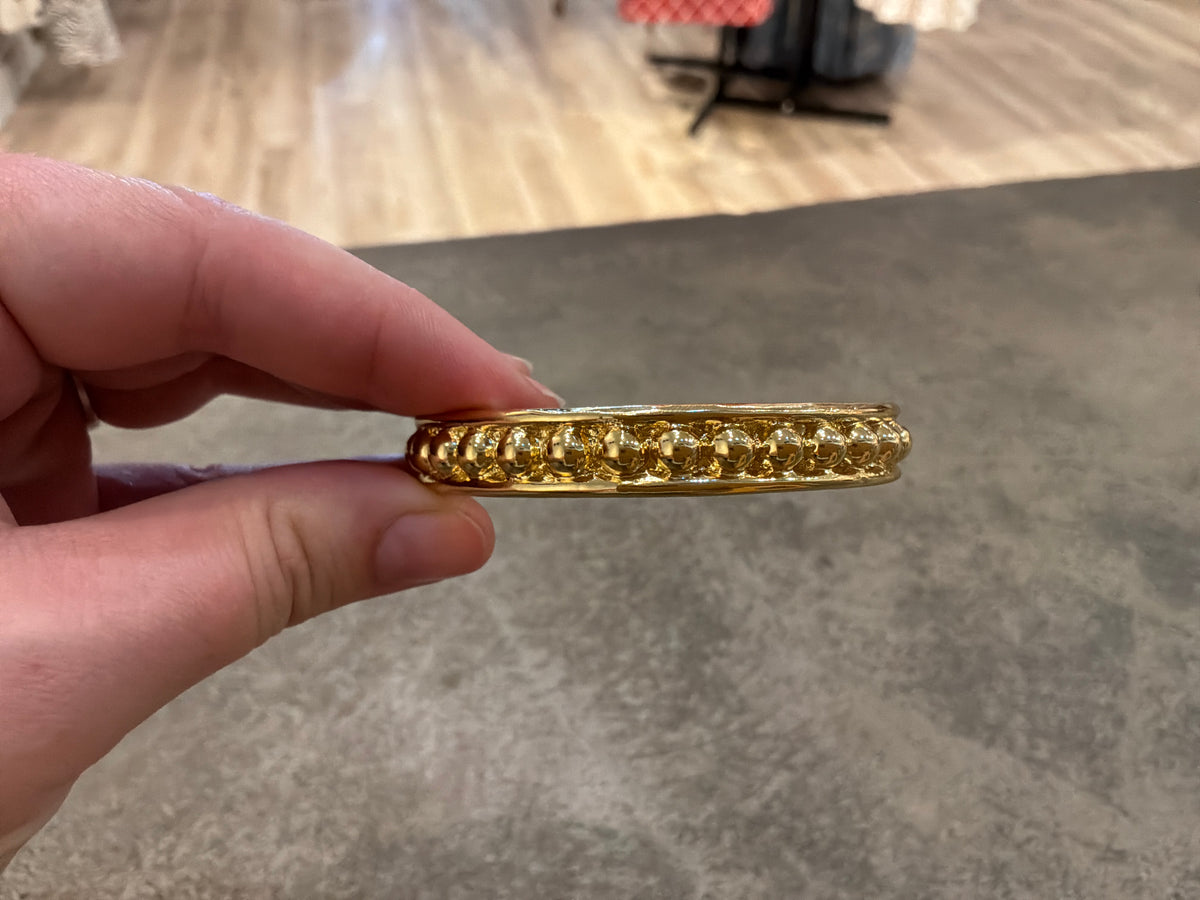 West & Co 18K Gold Plated Dotted Cuff