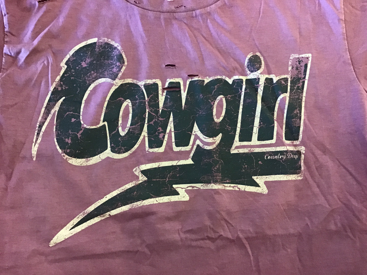 Cowgirl Lightning Bolt Tee