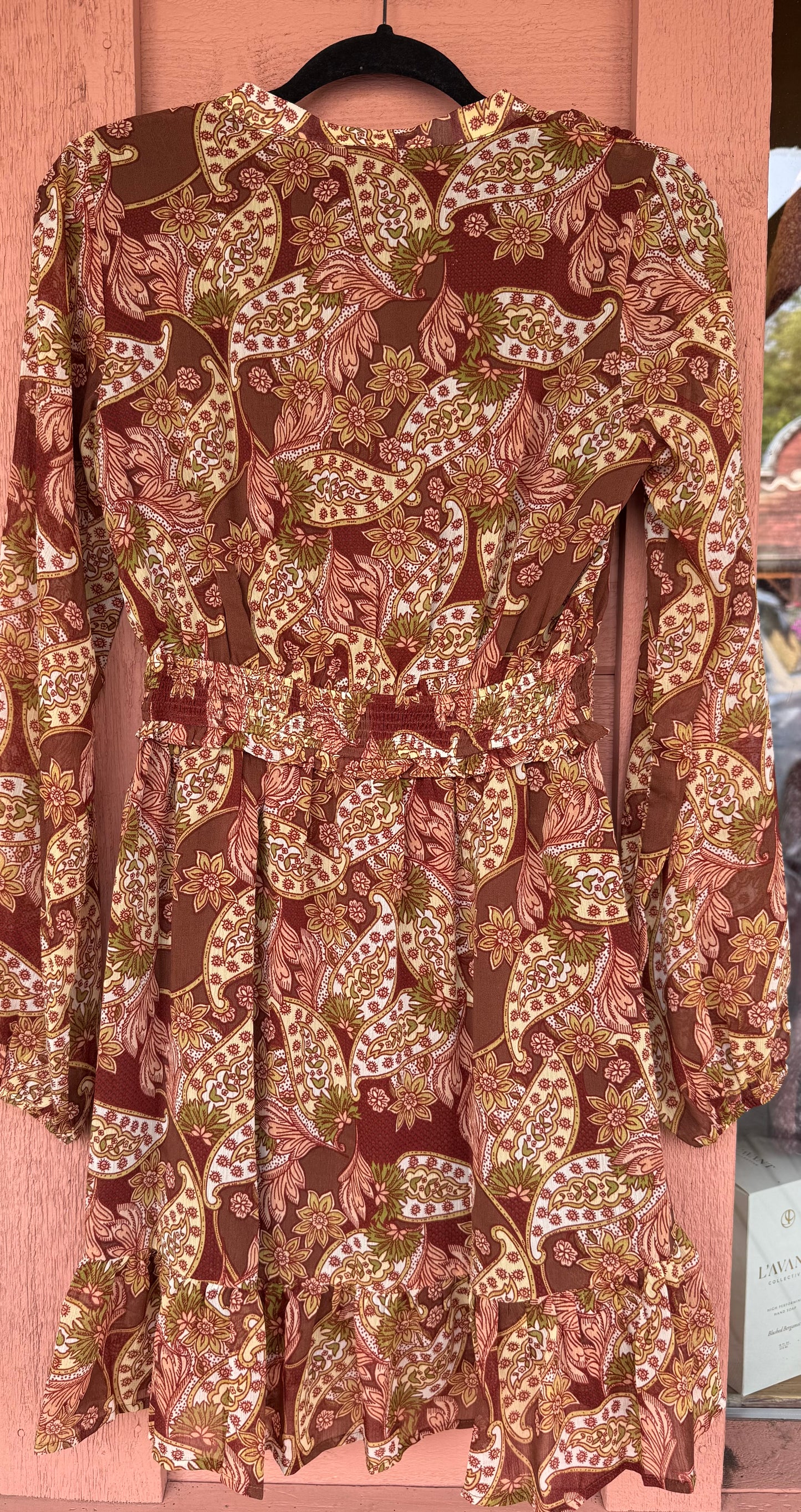 Fall into paisley dress