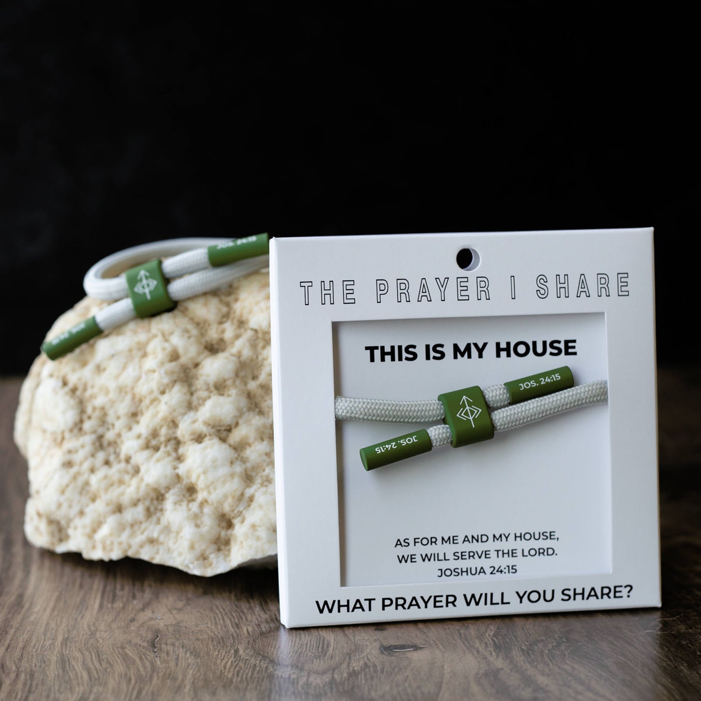 THIS IS MY HOUSE Bracelet, Christian Cord Bracelet