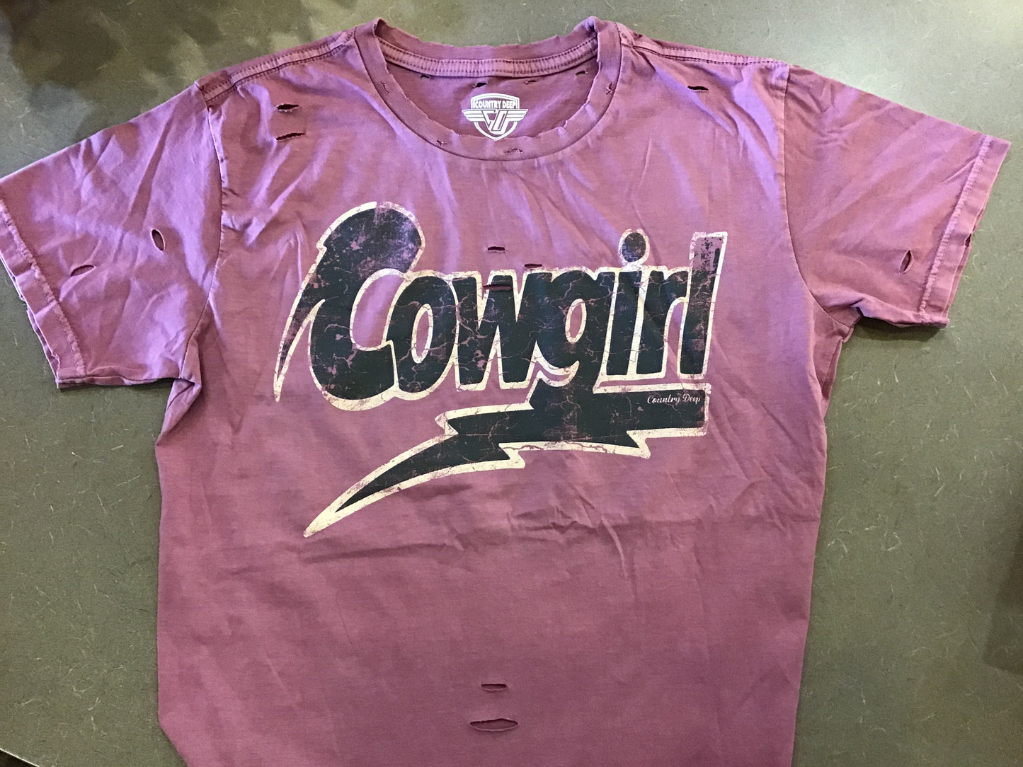 Cowgirl Lightning Bolt Tee