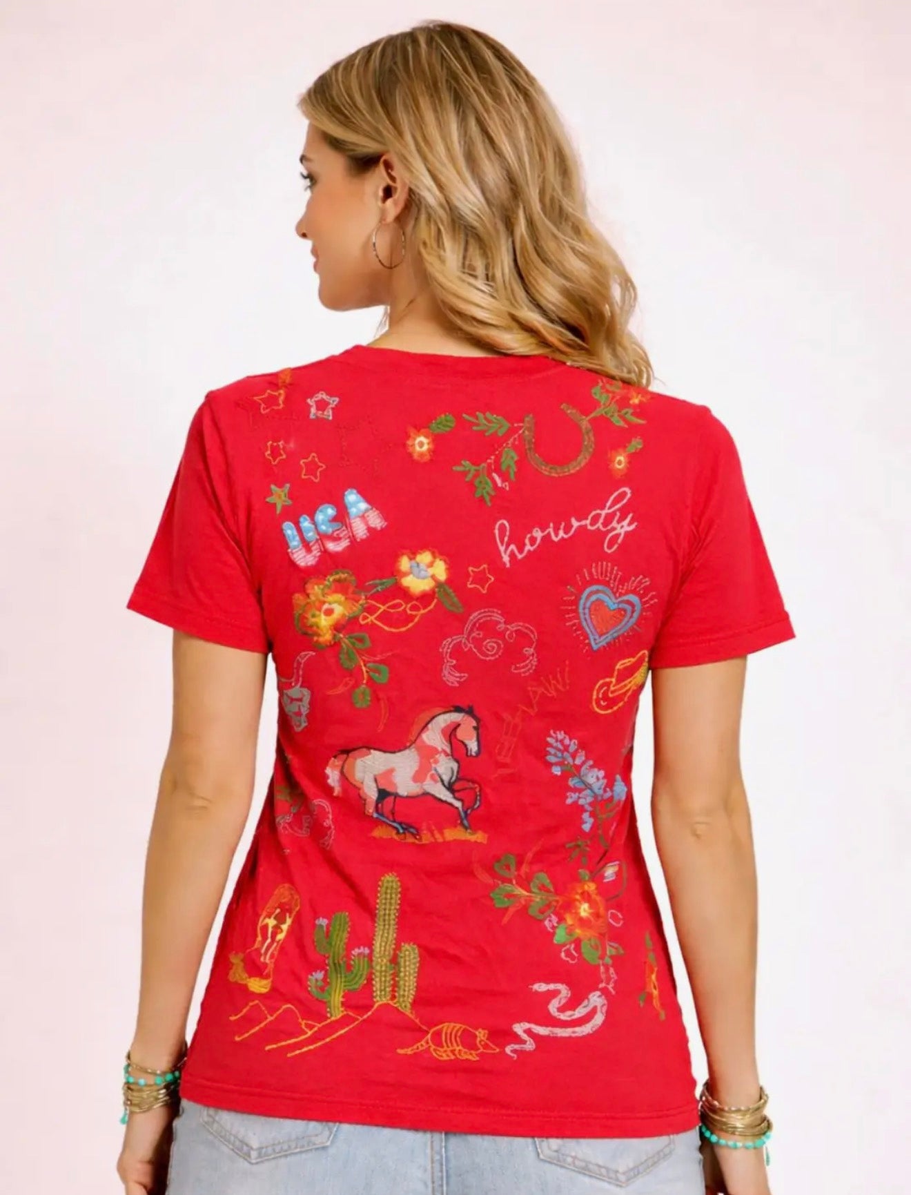 Howdy Western V tshirt