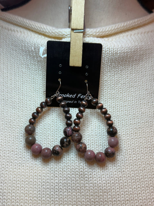 Bronze & Silver Earrings