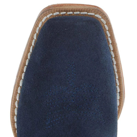 R.Watson Kids Navy Roughout Boot