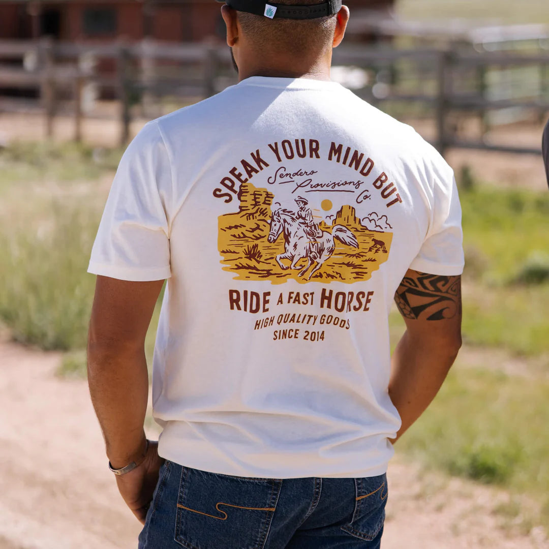 Fast Horse t-shirt (white)