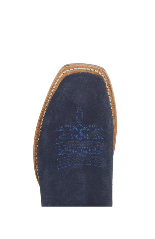 R. Watson Midnight blue Roughout Cowboy boot