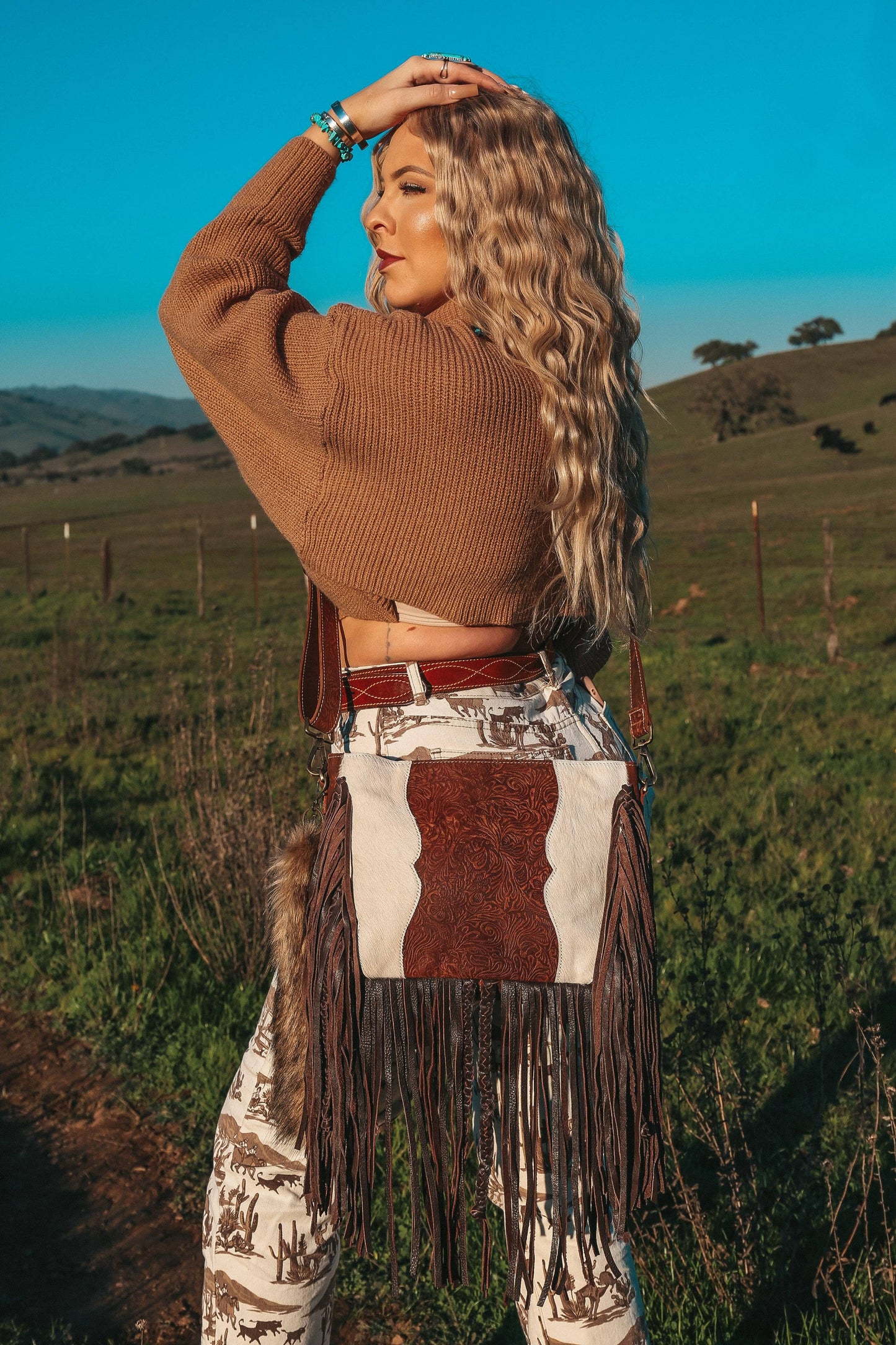 The Original Beth Marie Cowhide Leather Purse