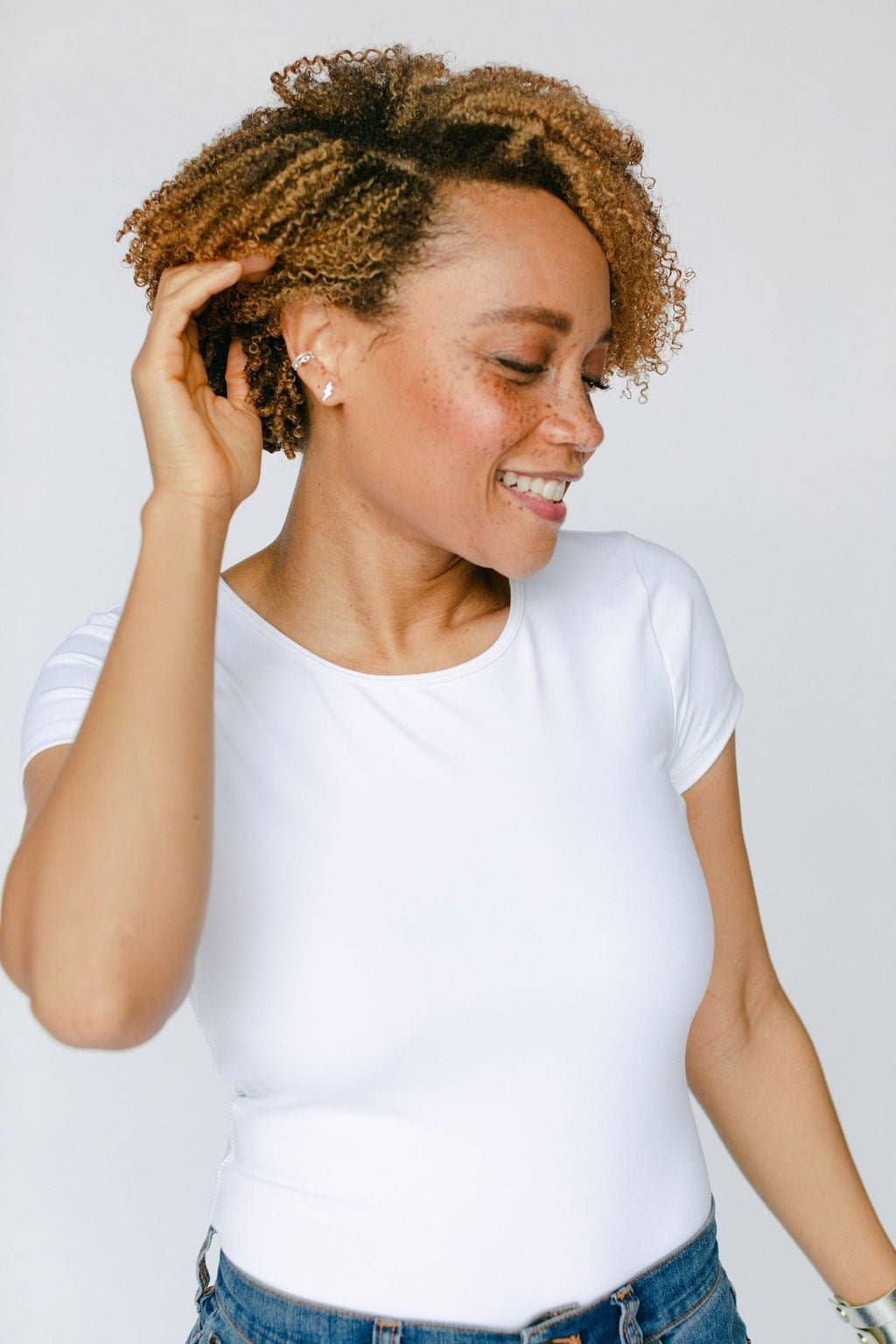 Silver Lightning Bolt Studs: One Size