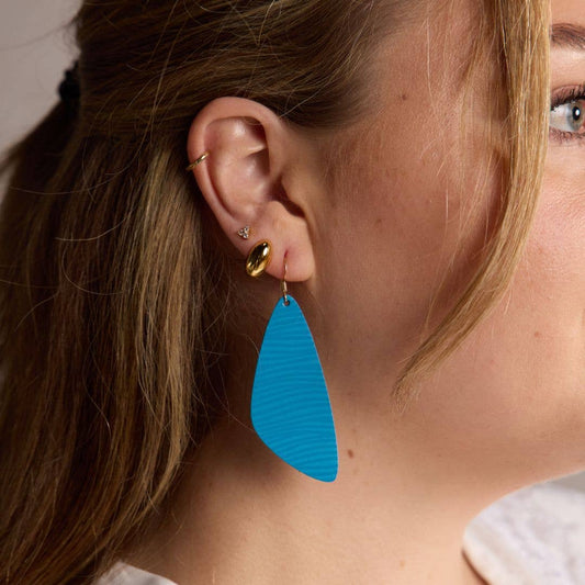 Sea Breeze Beach Wave Evie Organic Drop Earrings