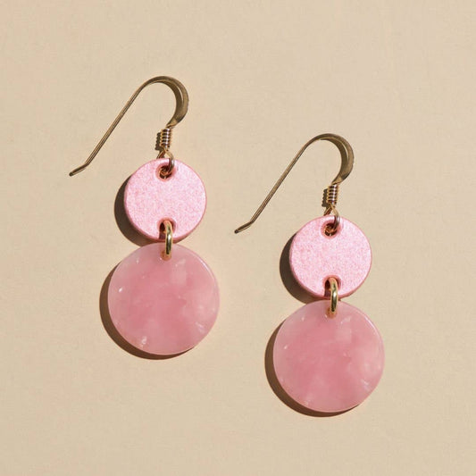 Bubblegum Junie Mixed Media Drop Earrings