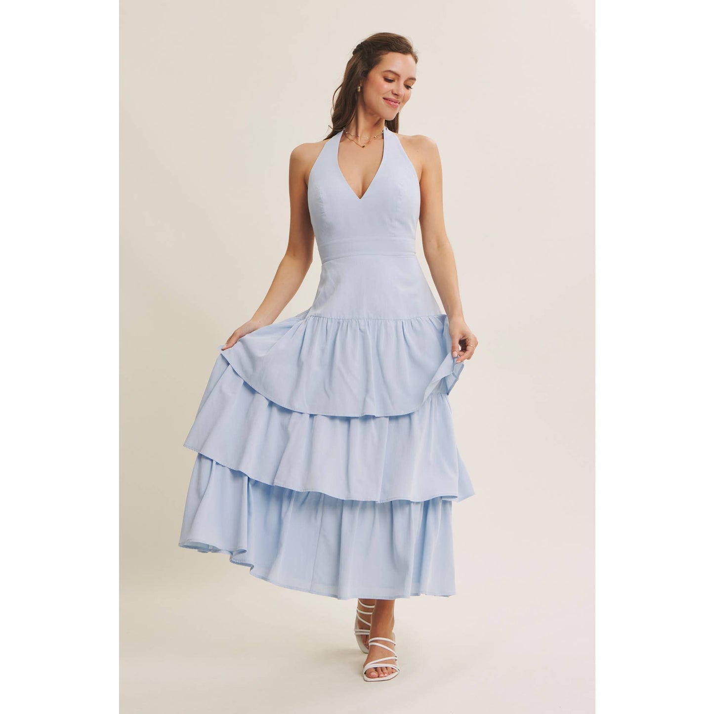 CASCADE RUFFLES DRESS