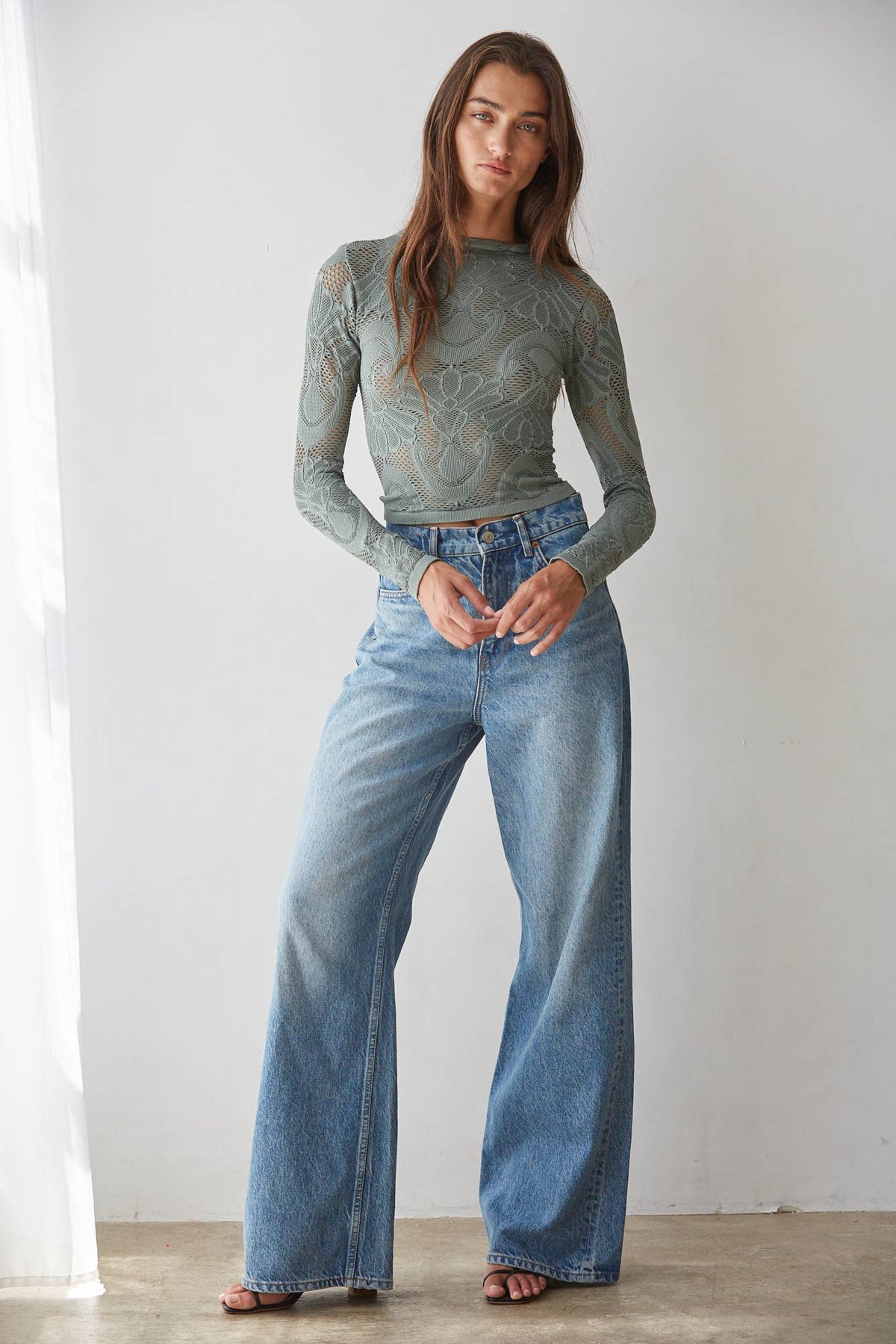 Mock Neck LS