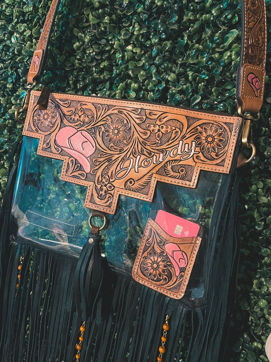Howdy NFR Clear Bag a Haute Southern Hyde by Beth Marie Excl
