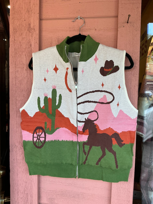 Western Sweater Vest