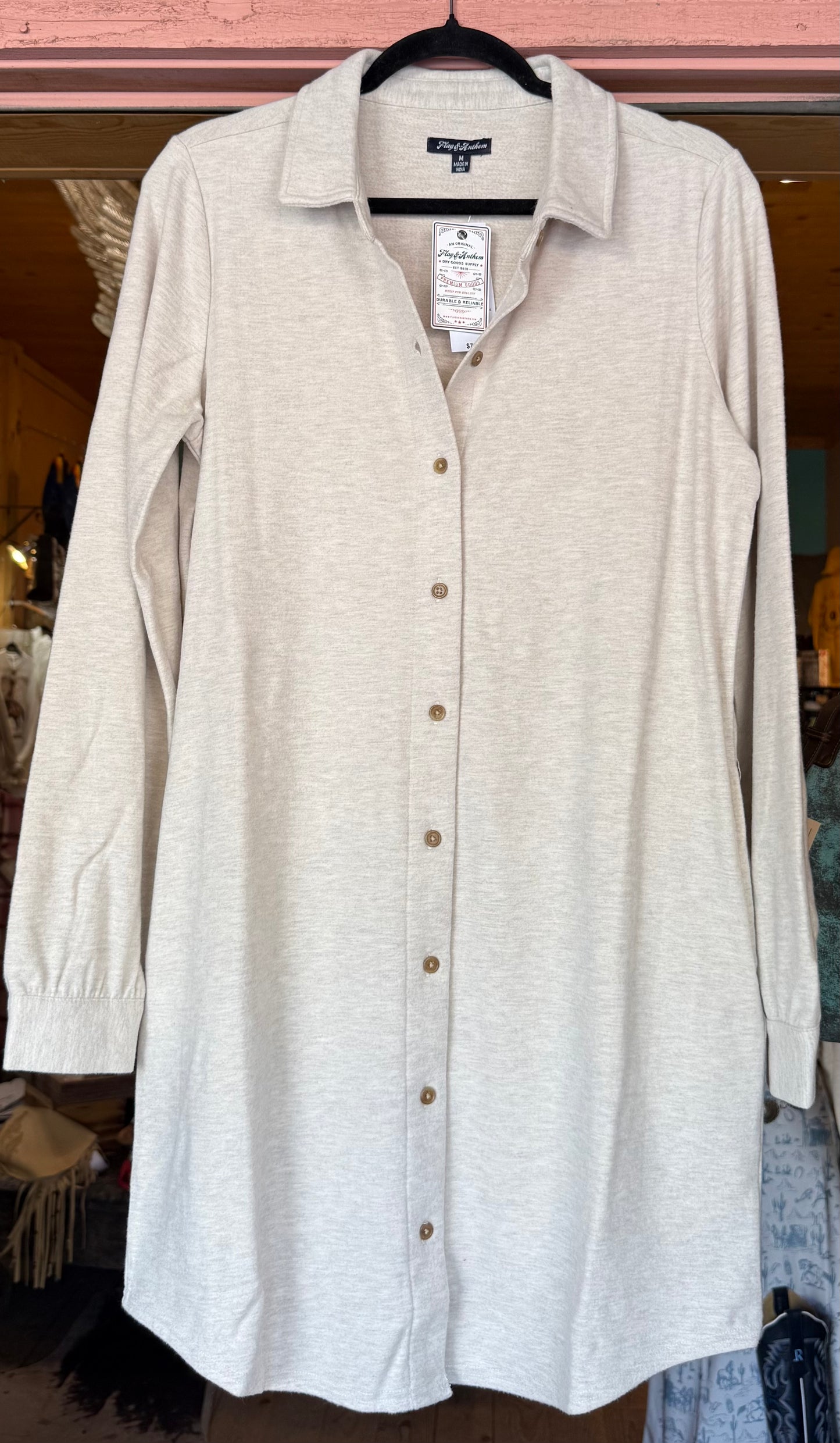 Knit Flannel Dress