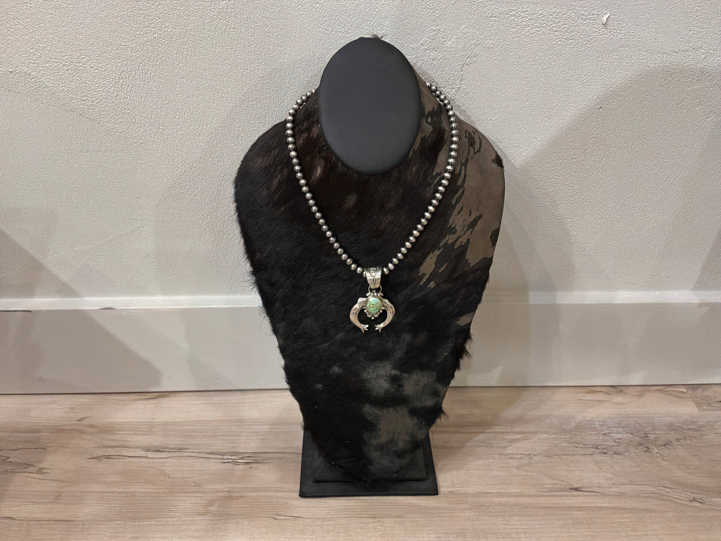 Sam Yellowhair Navajo SS Sonoran Gold Necklace