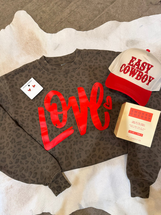 Leopard LOVE sweatshirt
