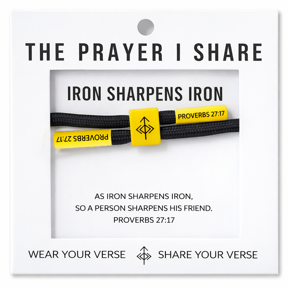 IRON SHARPENS IRON Bracelet, Christian Cord Bracelet