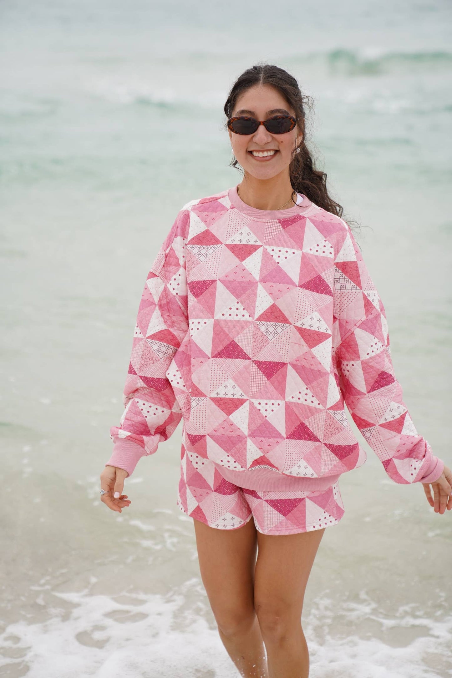 Gemma Quilted Patchwork Sweatshirt