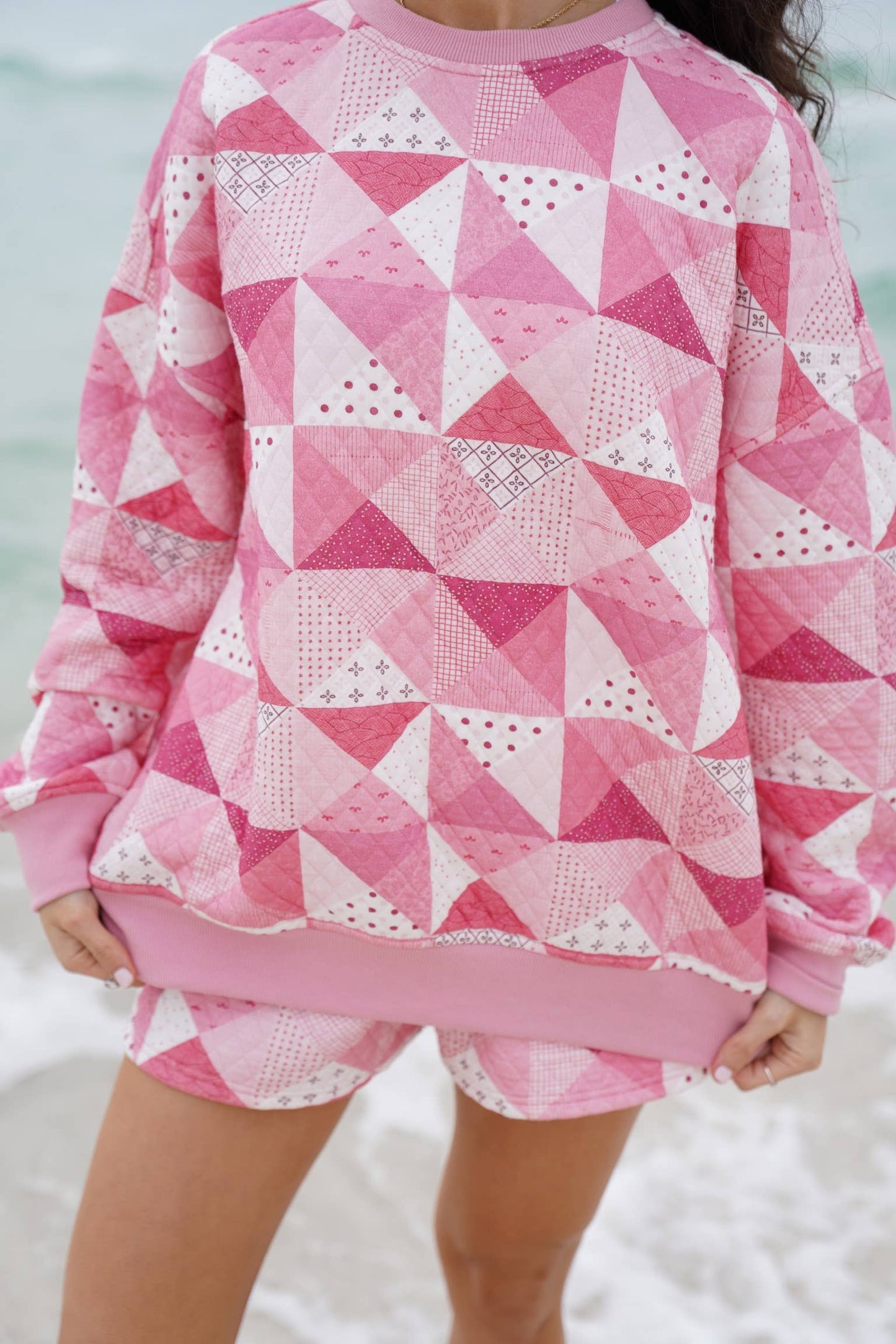 Gemma Quilted Patchwork Sweatshirt