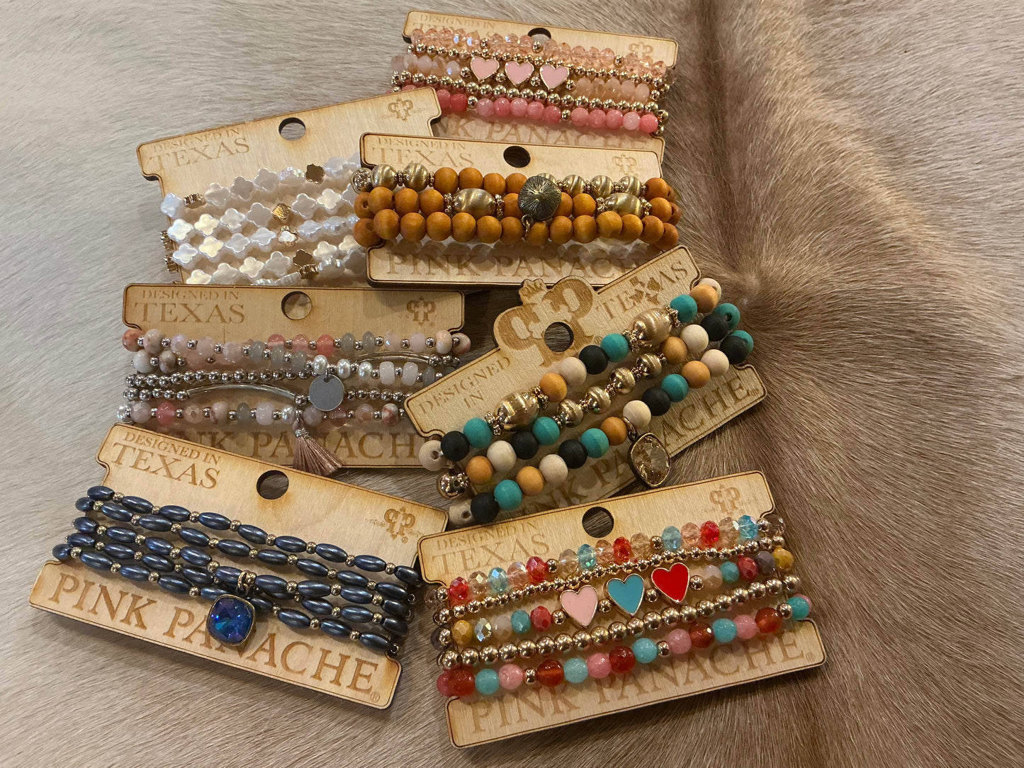 Jewel Tone Beaded Bracelet Set