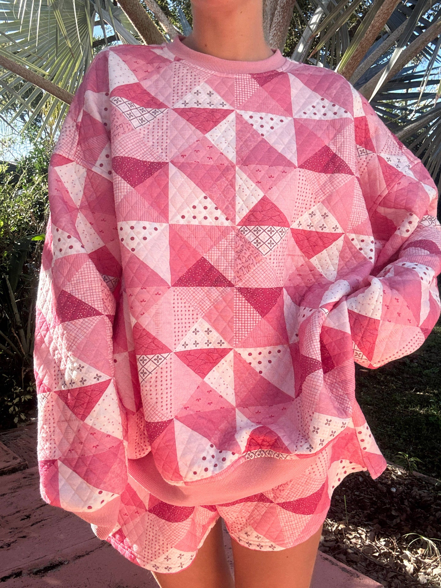 Gemma Quilted Patchwork Sweatshirt