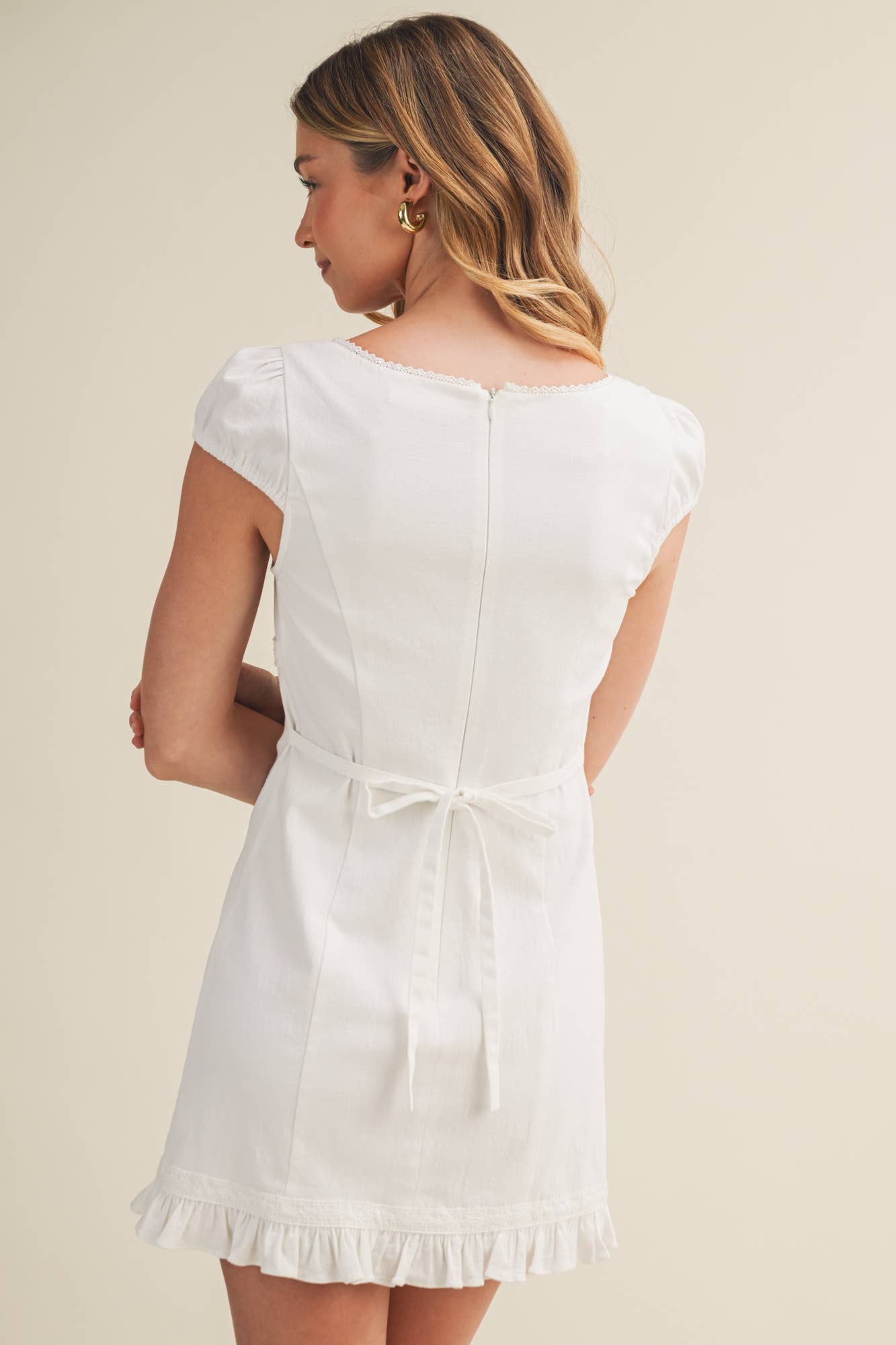 Lace-Trimmed Dress