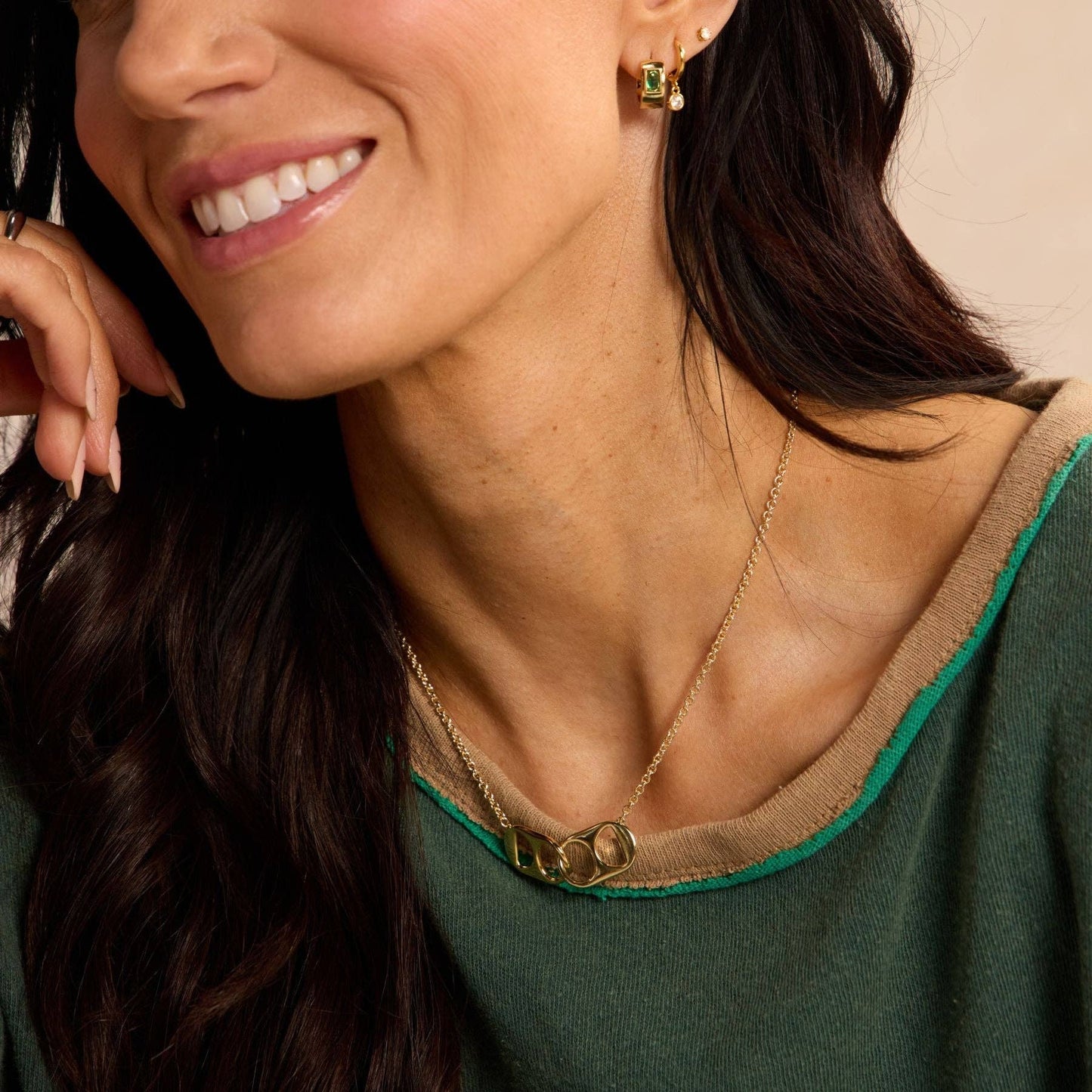 Soda Tab Necklace: Gold / One Size