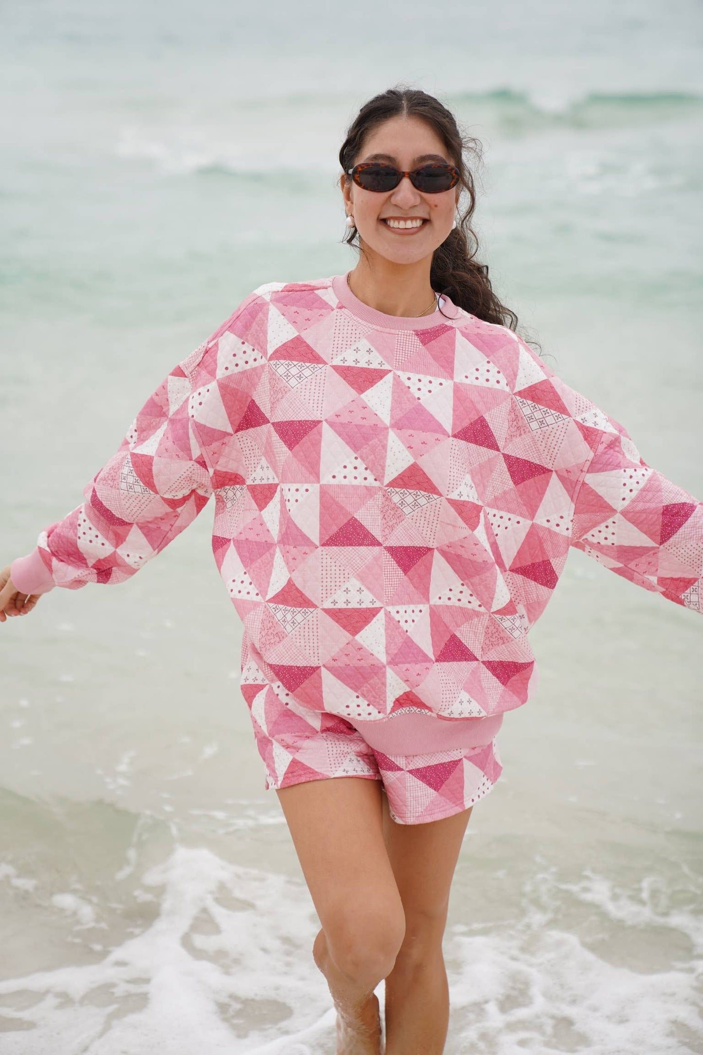 Gemma Quilted Patchwork Sweatshirt