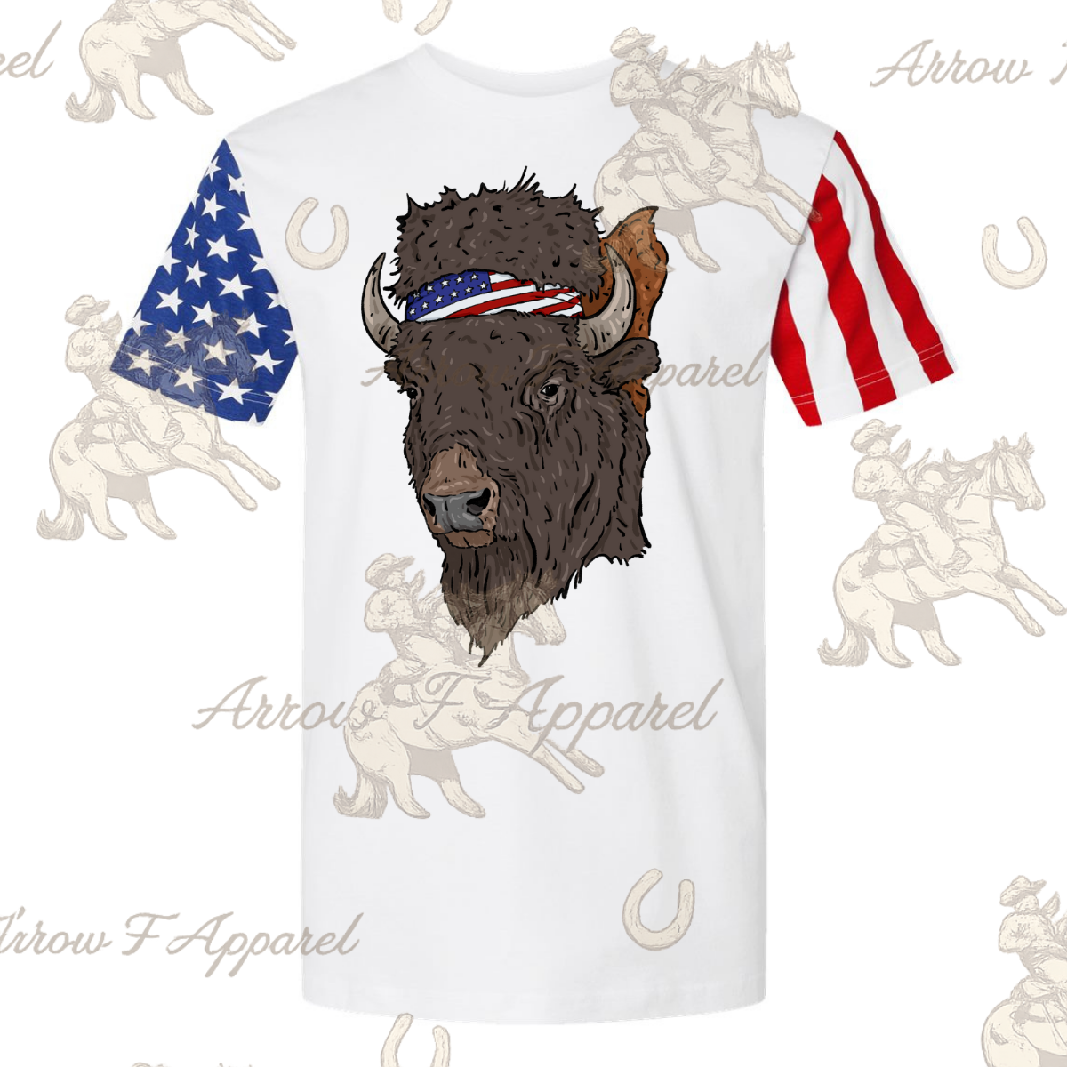 Patriotic Buffalo Tee