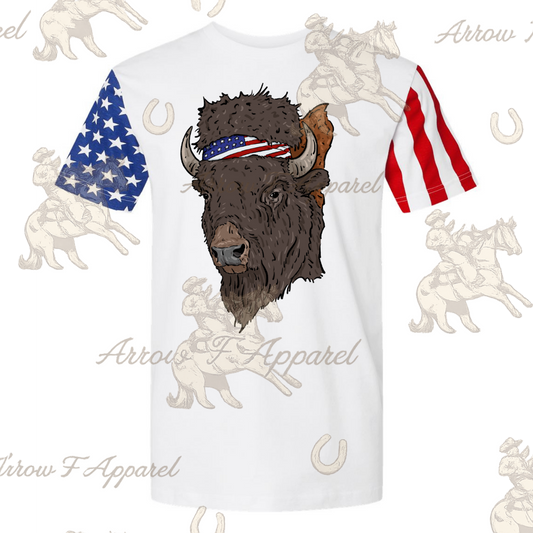Patriotic Buffalo Tee