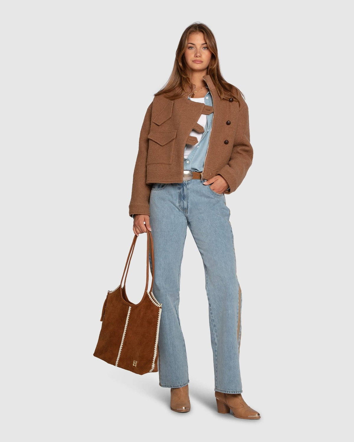 Crystal Skies Cropped Wool