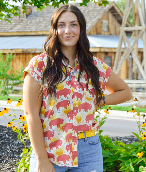 Sunset Buffalo Blouse