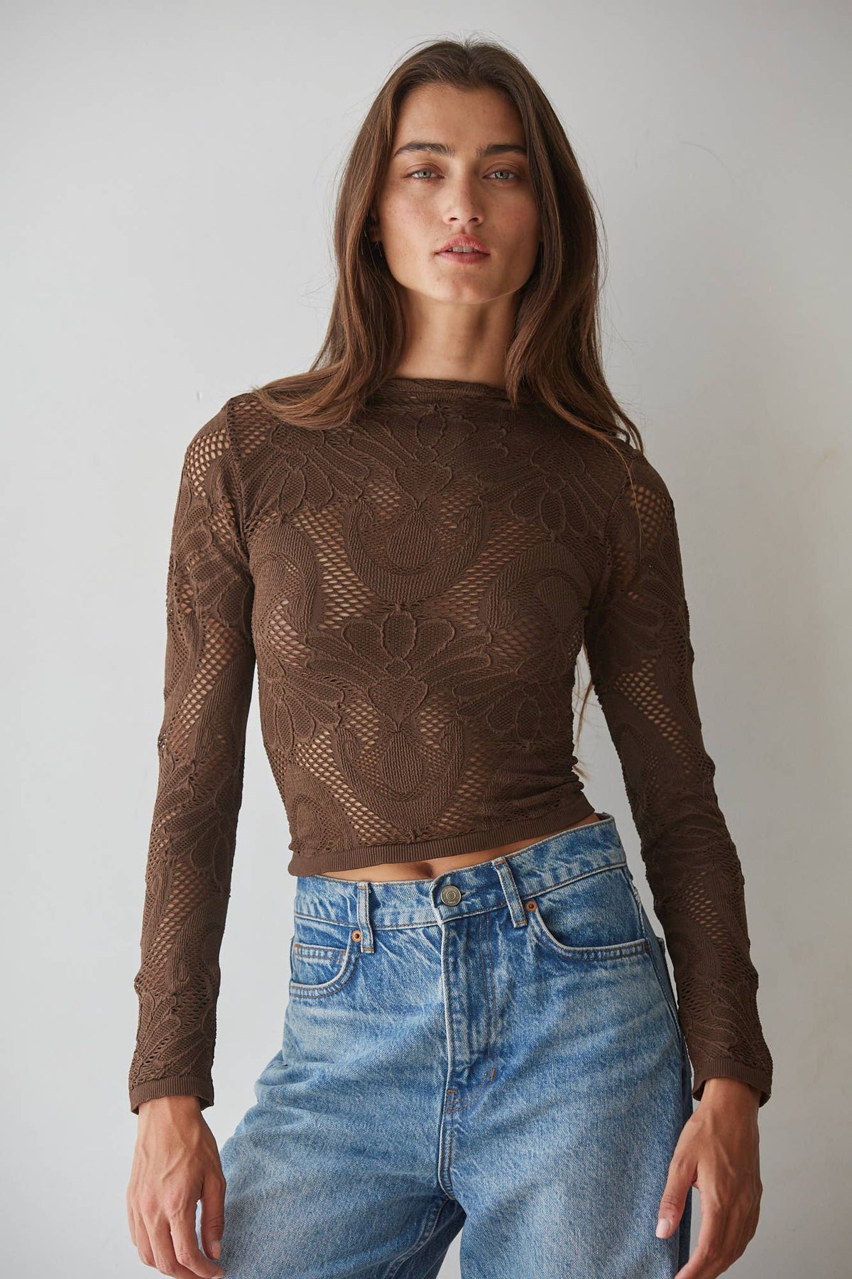 Mock Neck LS