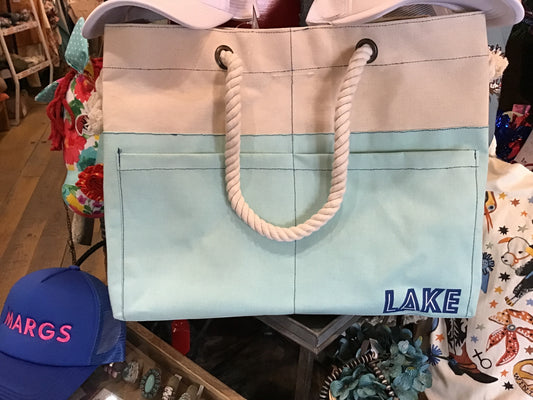 Lake Canvas Tote