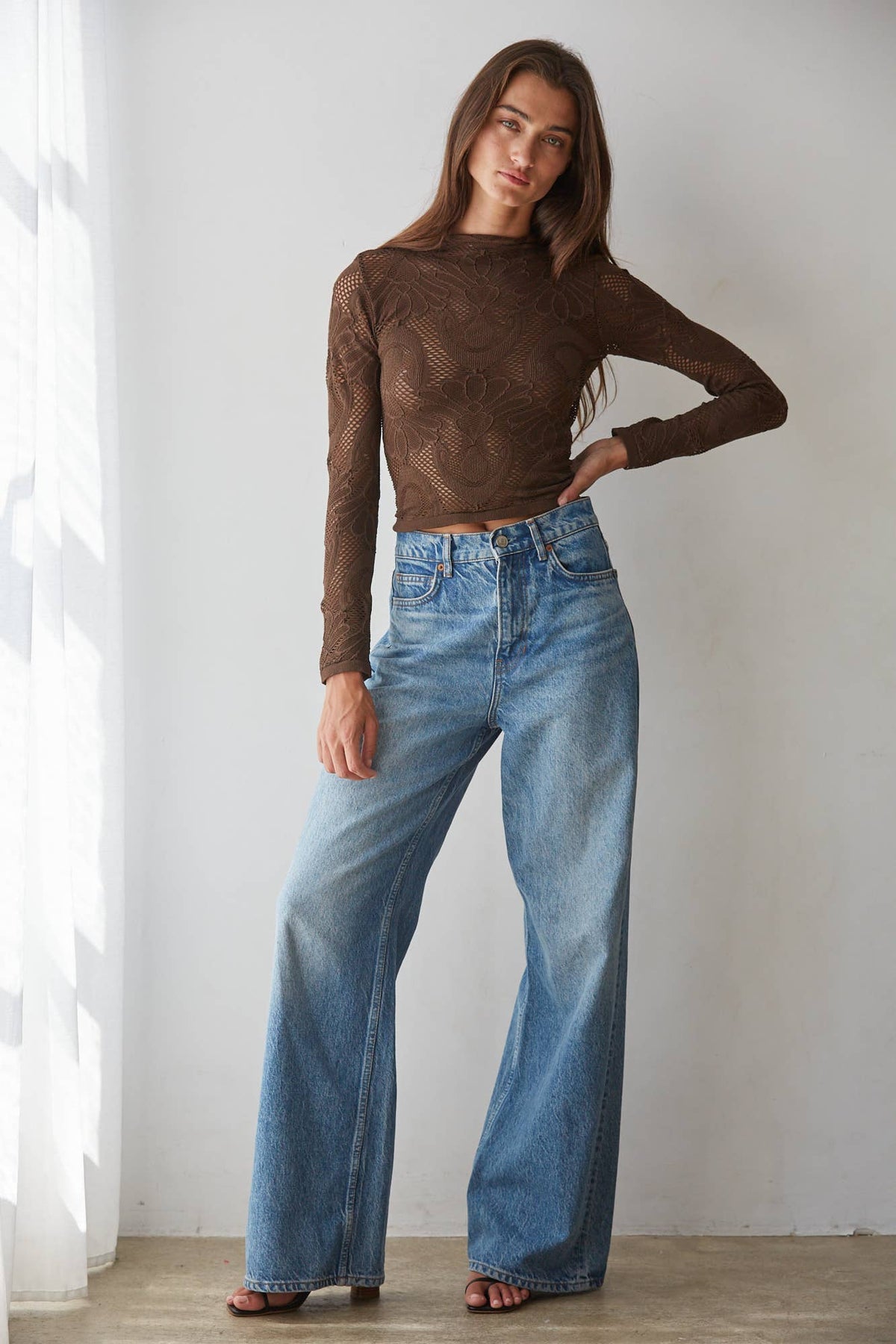Mock Neck LS