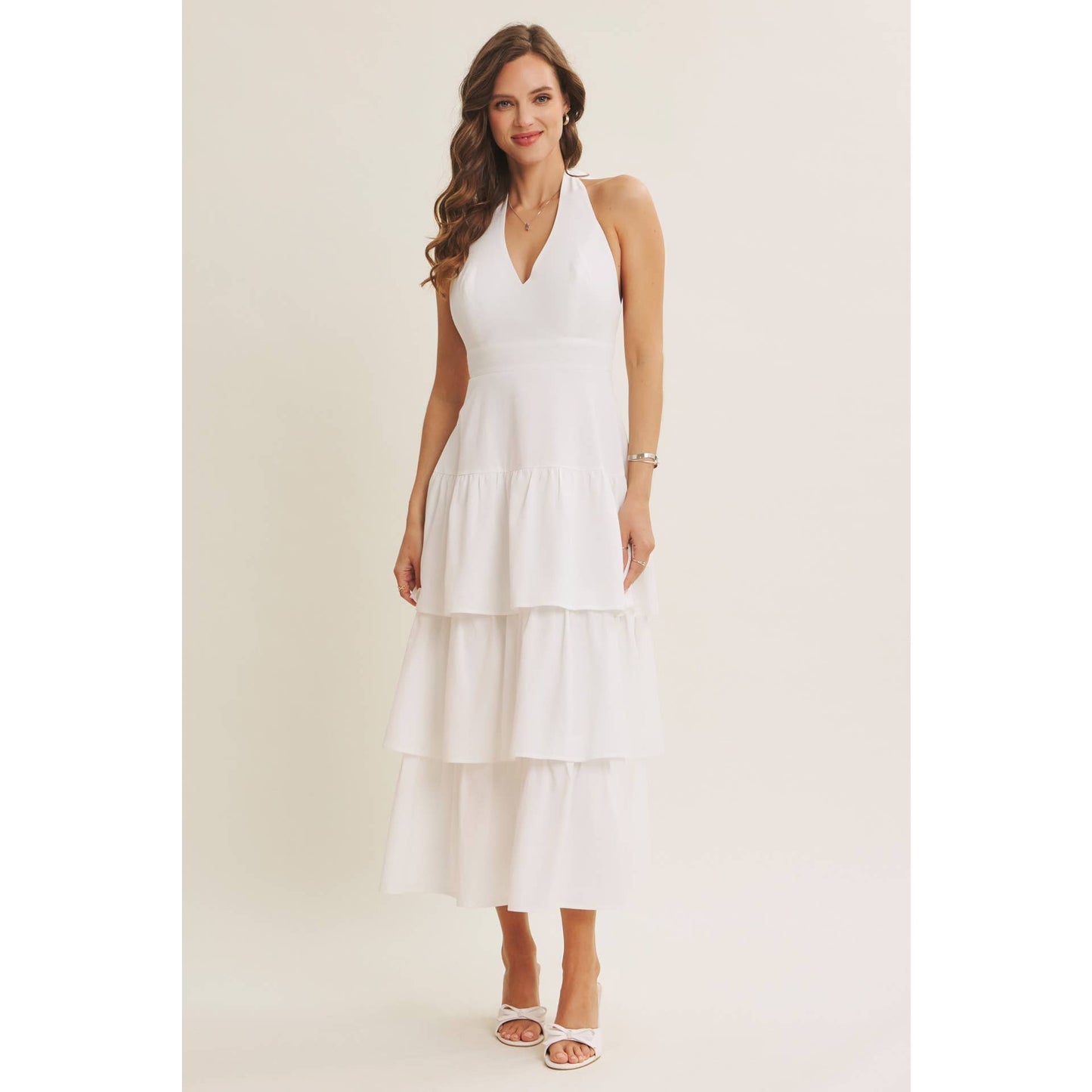 CASCADE RUFFLES DRESS