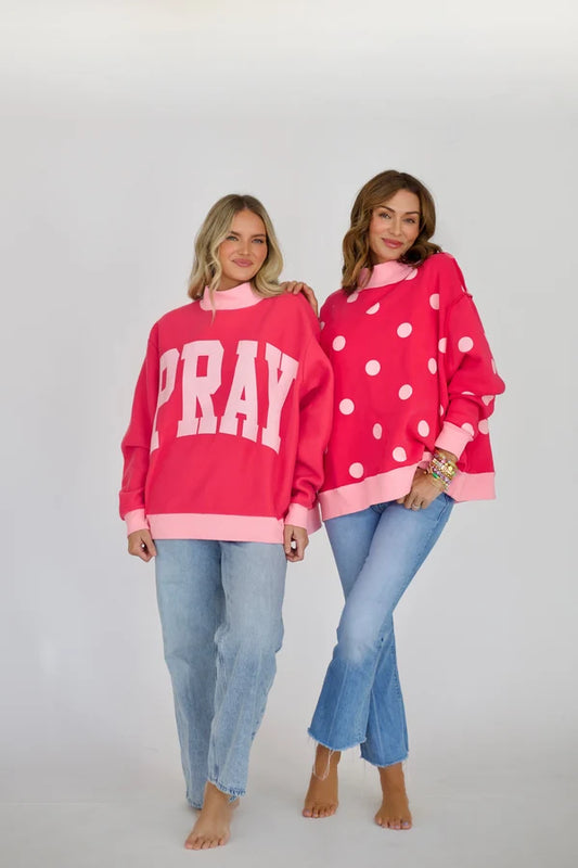 Pray Mock Neck
