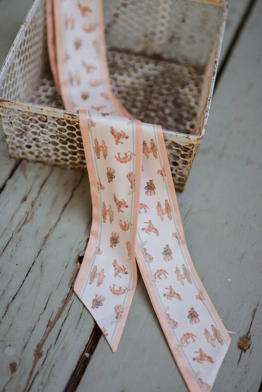 Saddle Club Silk Western Cowgirl Twilly Scarf - Western Christmas Gifts 2025