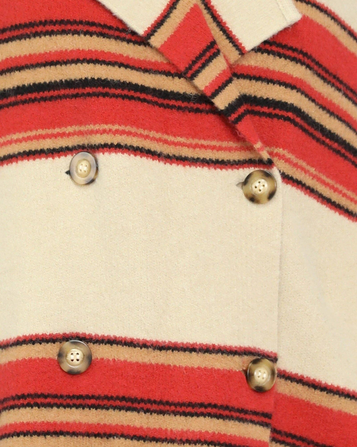 So Many Likes Oversized Knitted Cardi Coat - Stripe