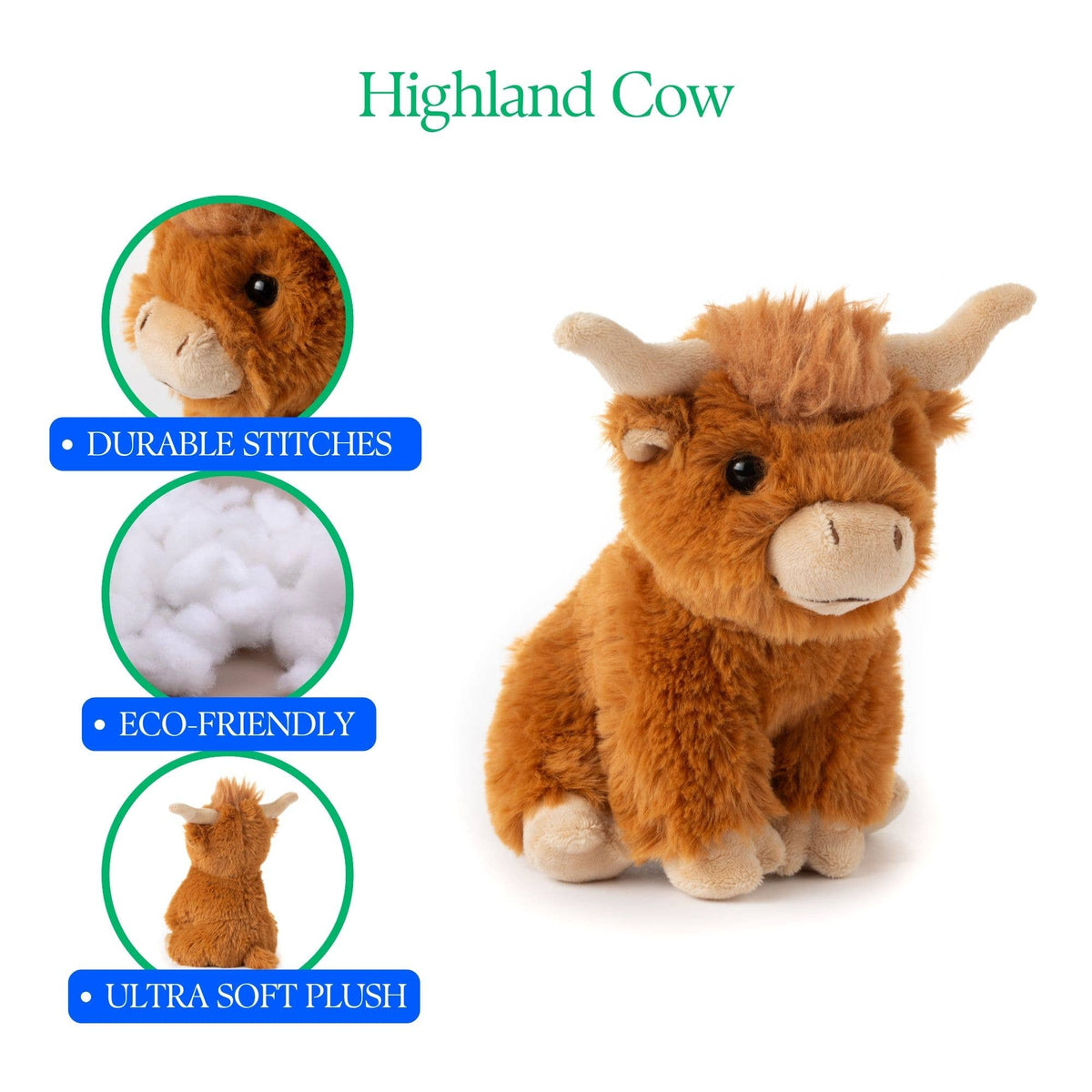 Wild Onez Highland Cow  6" (15cm)