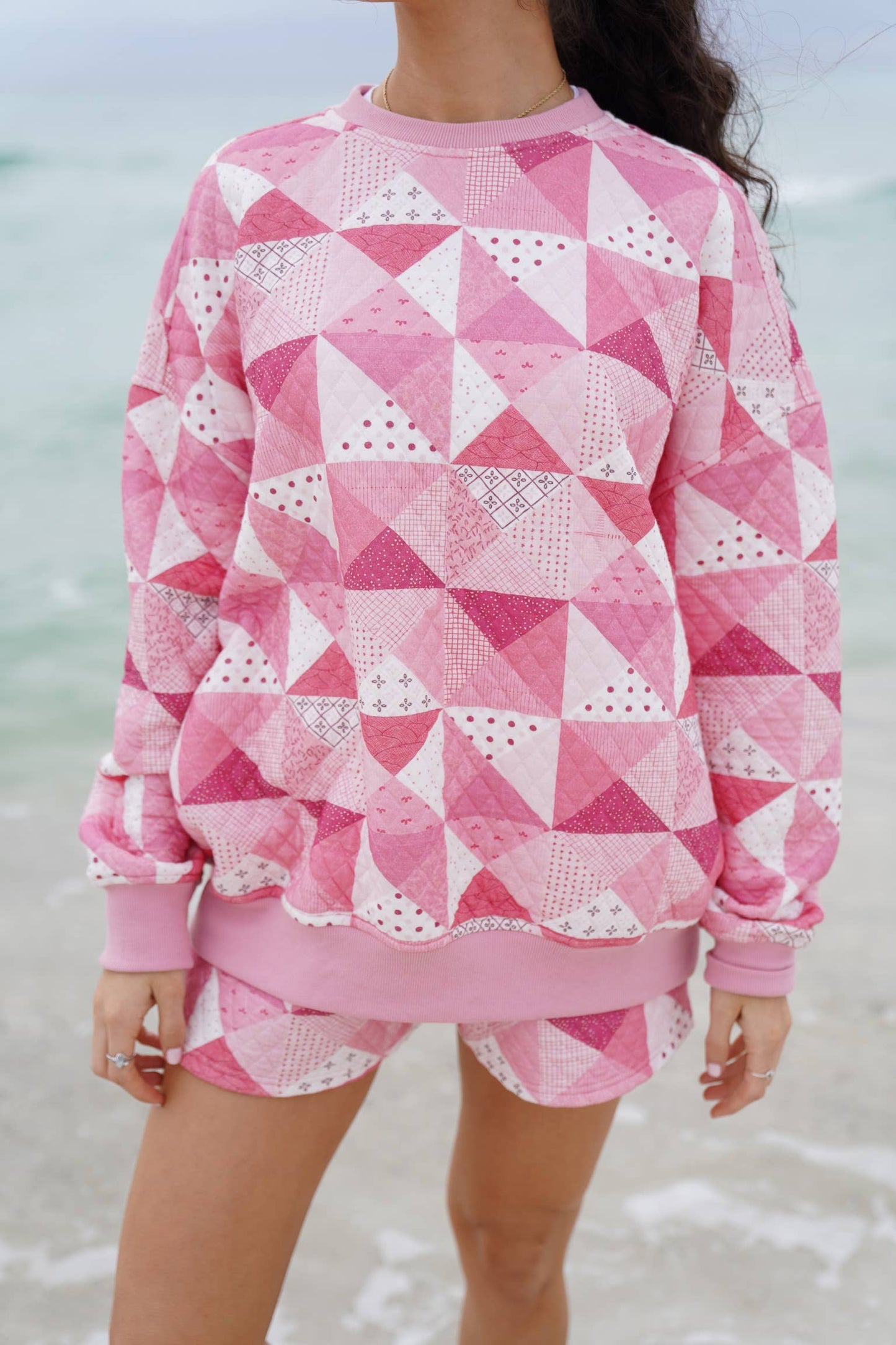 Gemma Quilted Patchwork Sweatshirt
