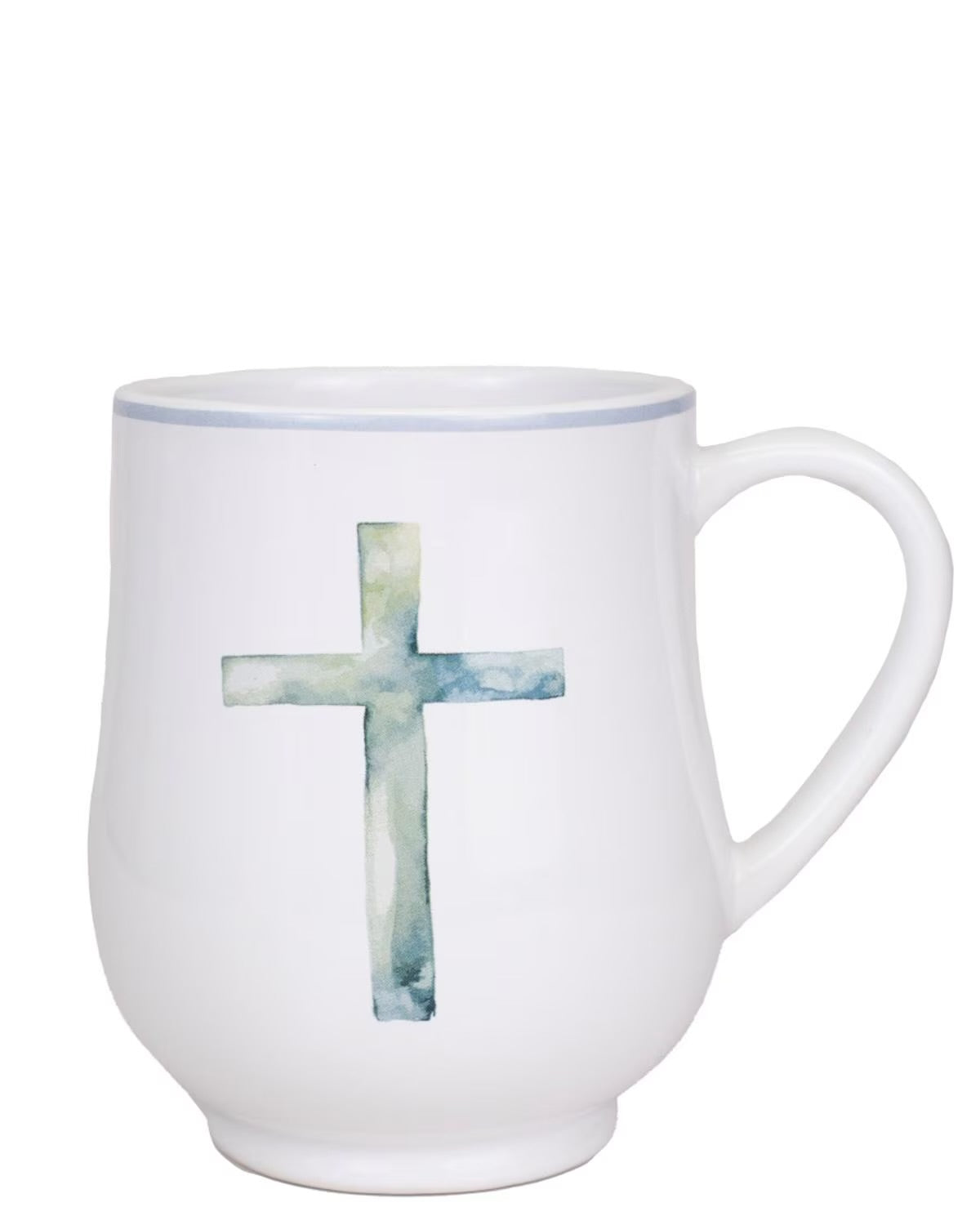 Watercolor Green Cross Mug