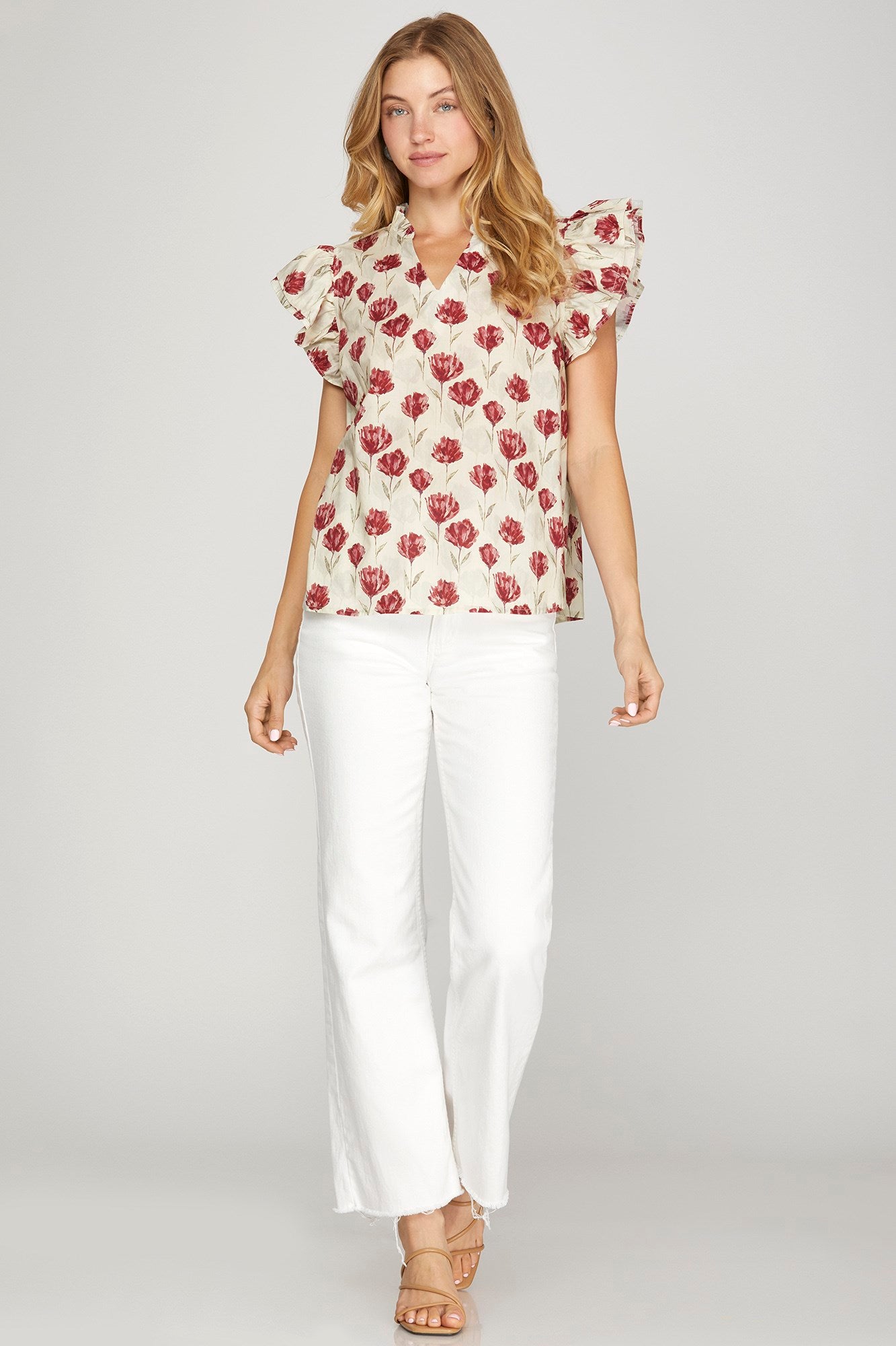 Flirty Floral Top