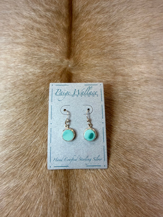 Paige Wallace Turquoise & Silver Earrings