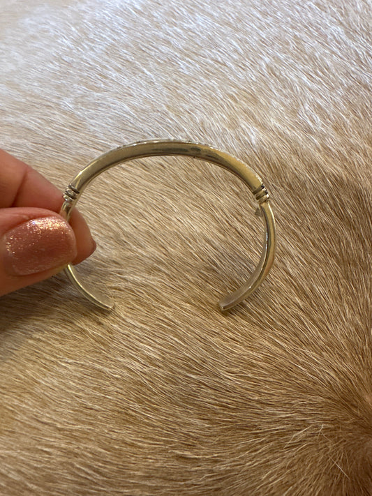 White Buffalo Inlay Bracelet