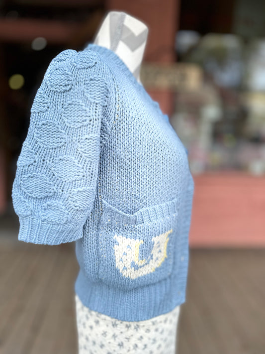 Daisy Blue Pony Cardigan