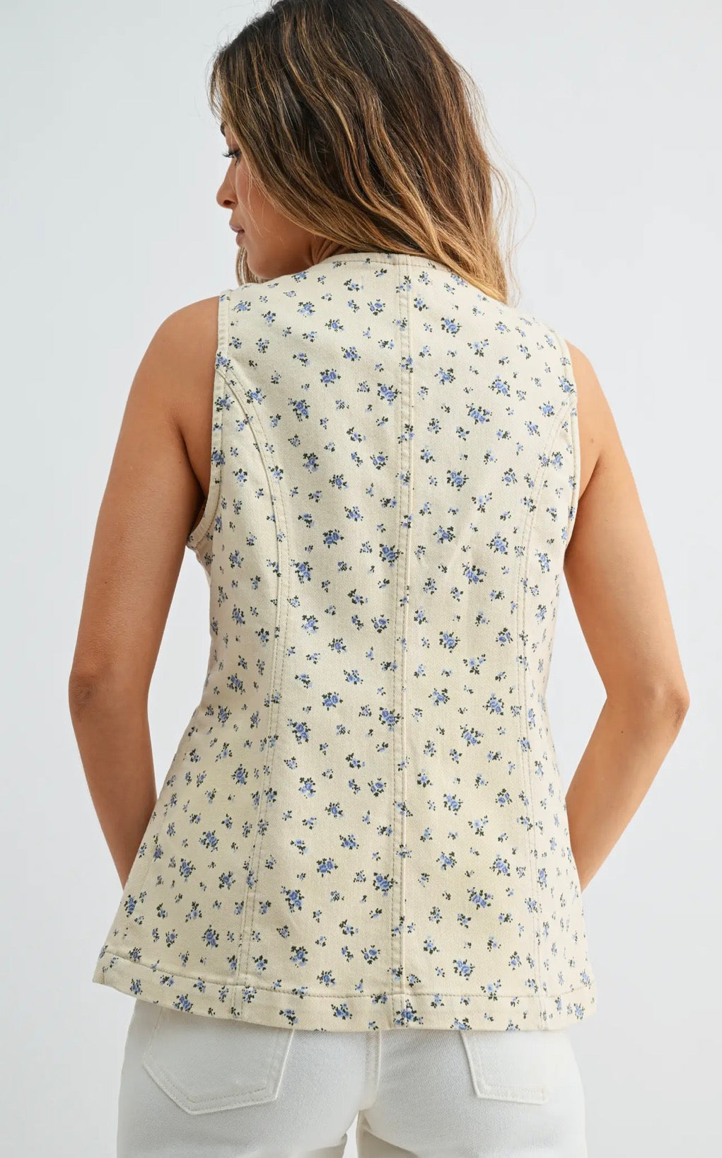 Flower Tailored Vest