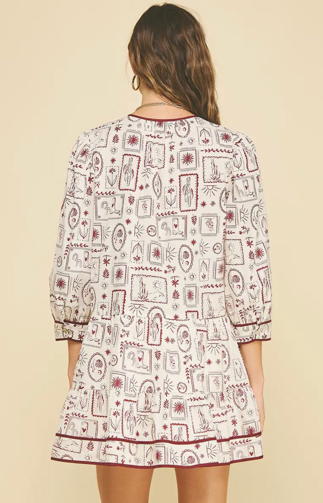 Printed Mini Dress