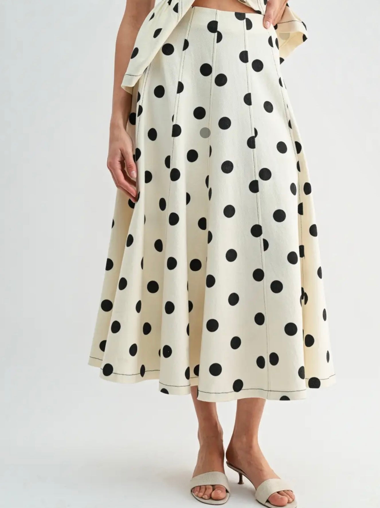 Maxi Polka Dot Skirt